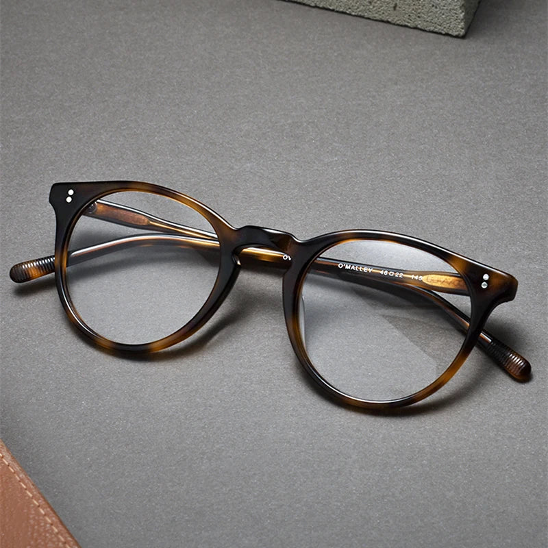 Stylish Black Acetate Full Rim Round Eyeglasses for Women - M5183 | Perfect for Work, Reading & Everyday Fashion