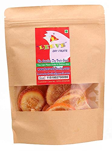 Leeve Dried Orange Slices - 400g Natural Dried Fruit Snack for Baking, Tea, Cocktails & Healthy Eating | Sweet & Tangy Orange Peel Treats