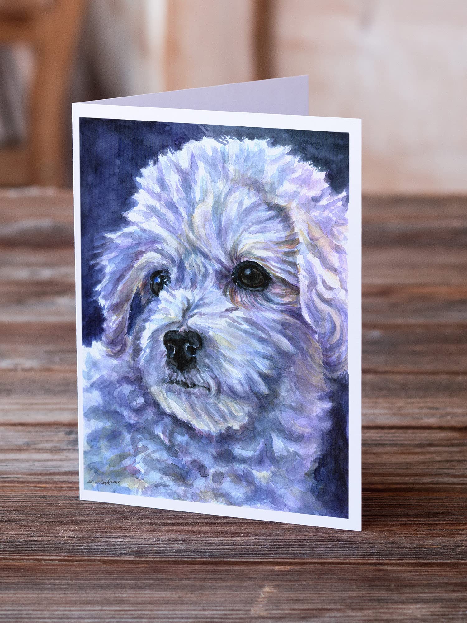 Bichon Frise Blank Greeting Cards - Pack of 8 A7 Size (5x7) Note Cards with Envelopes | Whimsical Dog Lover Stationery | Perfect for Birthdays, Thank You Notes & Special Occasions