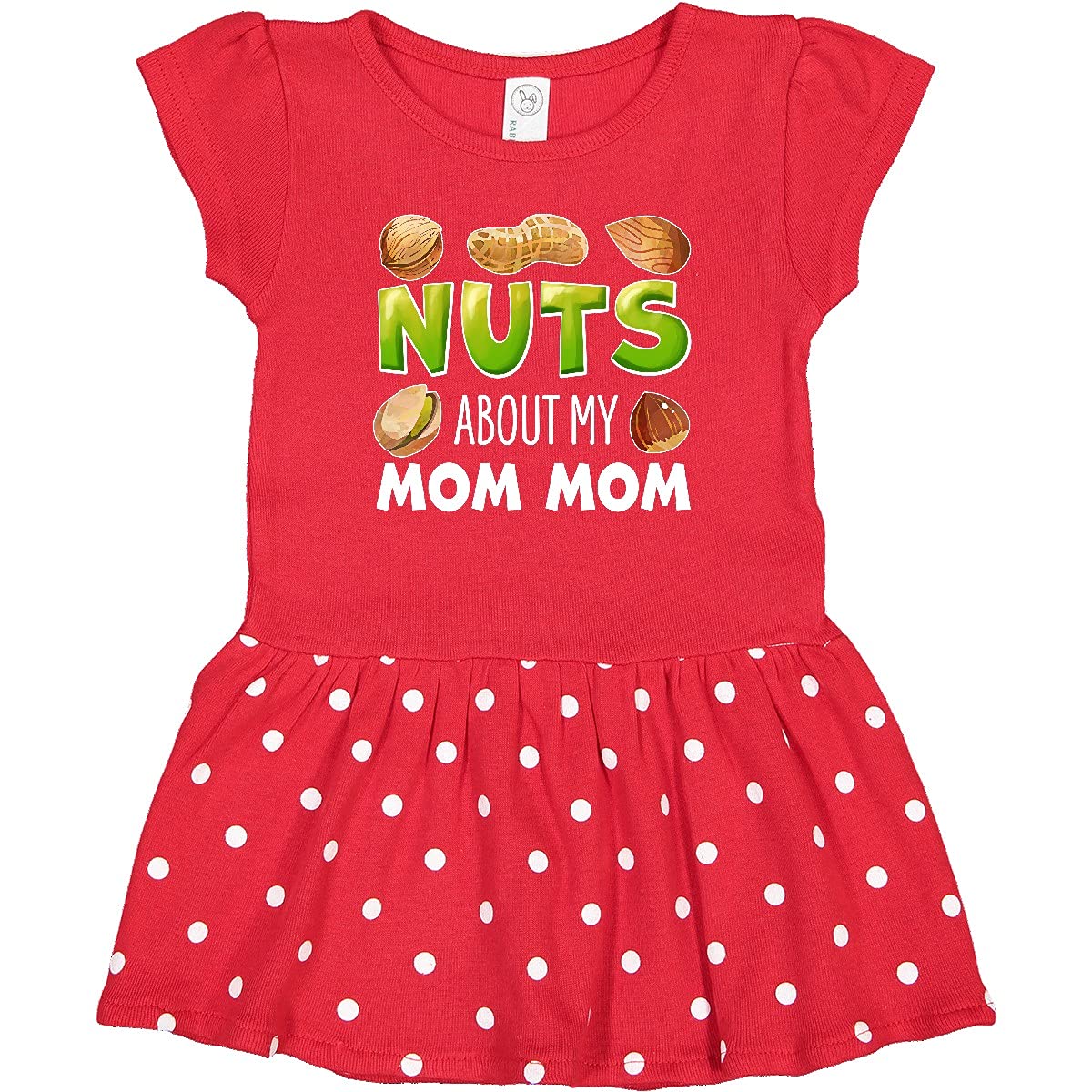 Buy Inktastic Nuts About My Mom Peanut Almond Pistachio Baby Dress - Cute Infant Outfit for Mother's Day & Family Photos