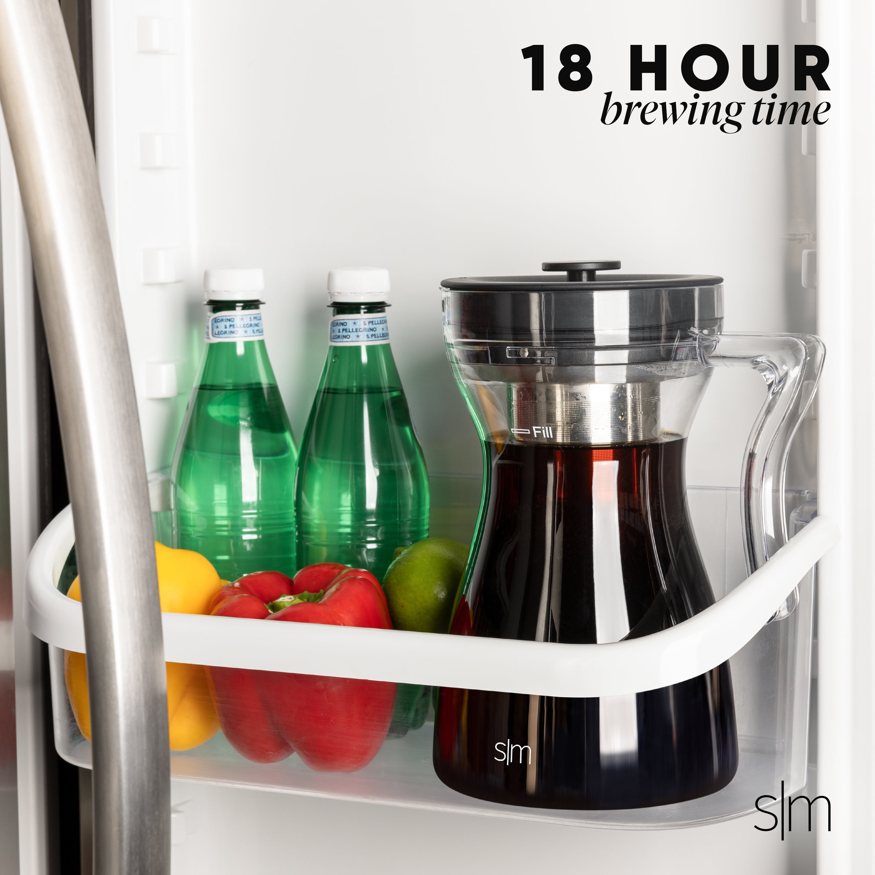 Premium Hugo Cold Brew Maker - Iced Coffee Maker with Glass Carafe & Stainless Steel Filter - Perfect for Home, Office & Outdoor Use
