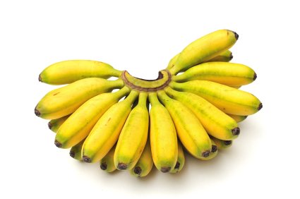 Fresh Baby Bananas - Sweet & Creamy Tropical Fruit - 15 lb Bulk Case for Chefs, Bakers & Smoothie Shops - Perfect for Baking, Desserts & Healthy Snacks
