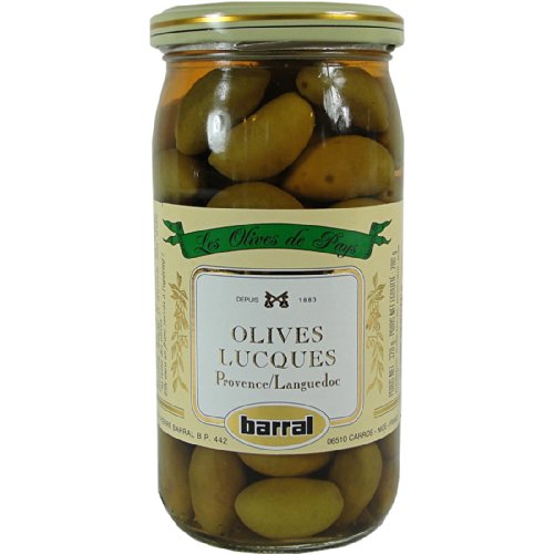 Premium Barral Lucques Olives 200g | Gourmet French Green Olives | Perfect for Charcuterie Boards, Salads & Mediterranean Recipes