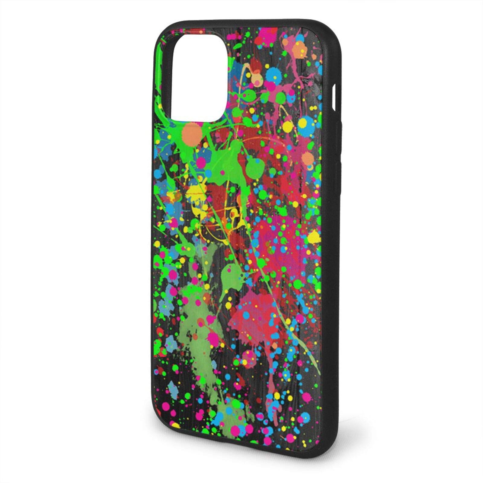 Shockproof iPhone 11 Pro Max Case with Paint Splatter Design - Durable TPU Protective Cover for Everyday Use, Travel & Outdoor Activities