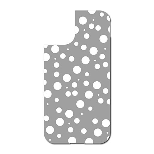Grey White Bubbles Polka Dots