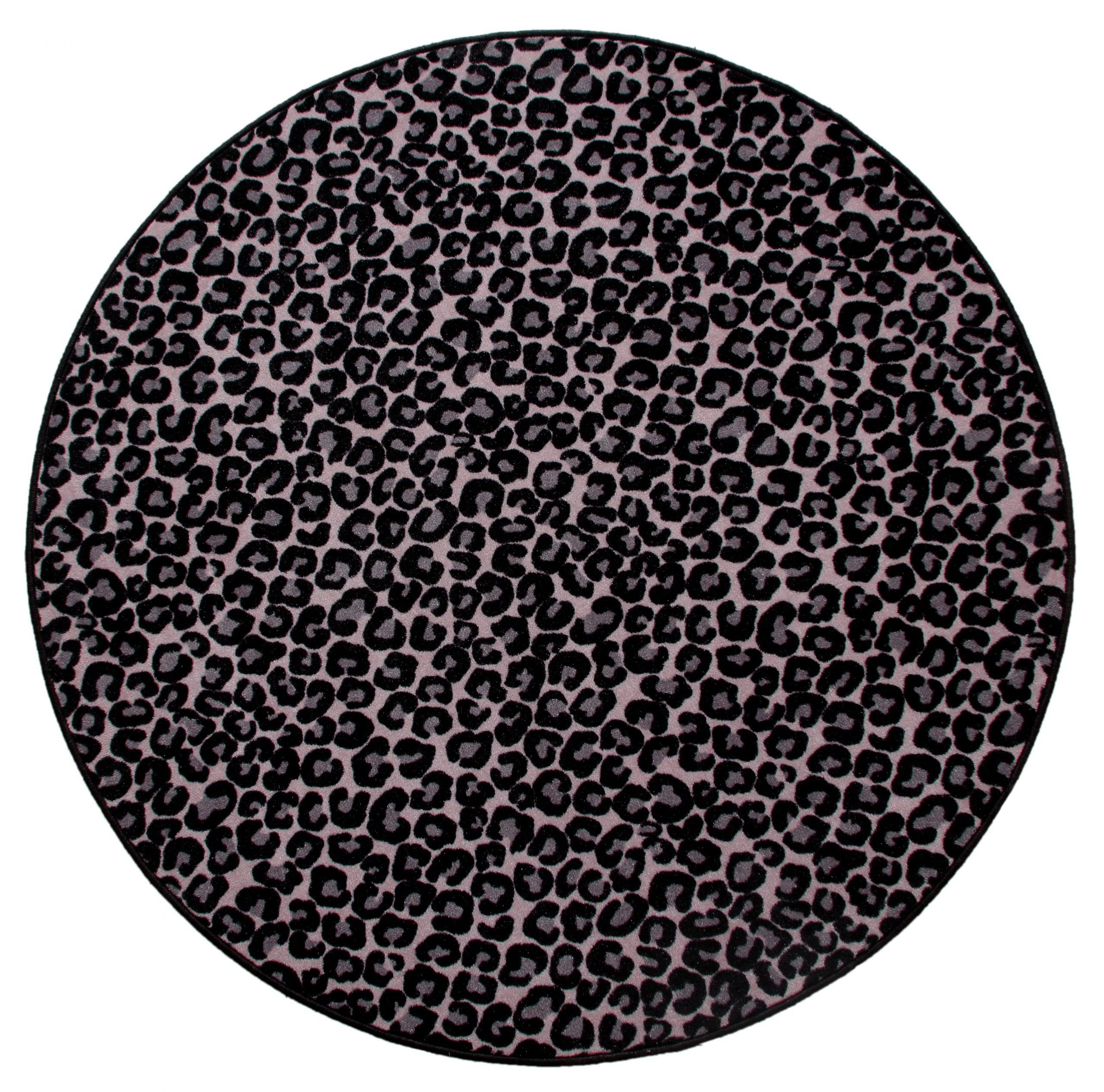Cheetah Print Area Rug - 9' Round Animal Print Rug for Living Room, Entryway & Doorway - Soft Indoor Round Rug for Home Decor - Perfect for Boho, Modern & Farmhouse Styles