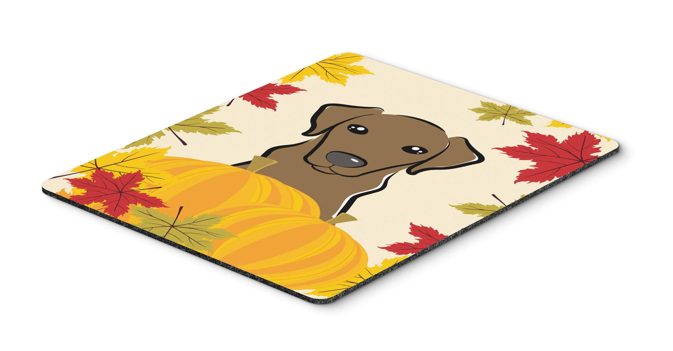 Chocolate Labrador Thanksgiving Mouse Pad - Large Washable Non-Slip Desk Mat for Home Office, Gaming & Computer Work | Holiday Decor & Kitchen Hot Pad Trivet