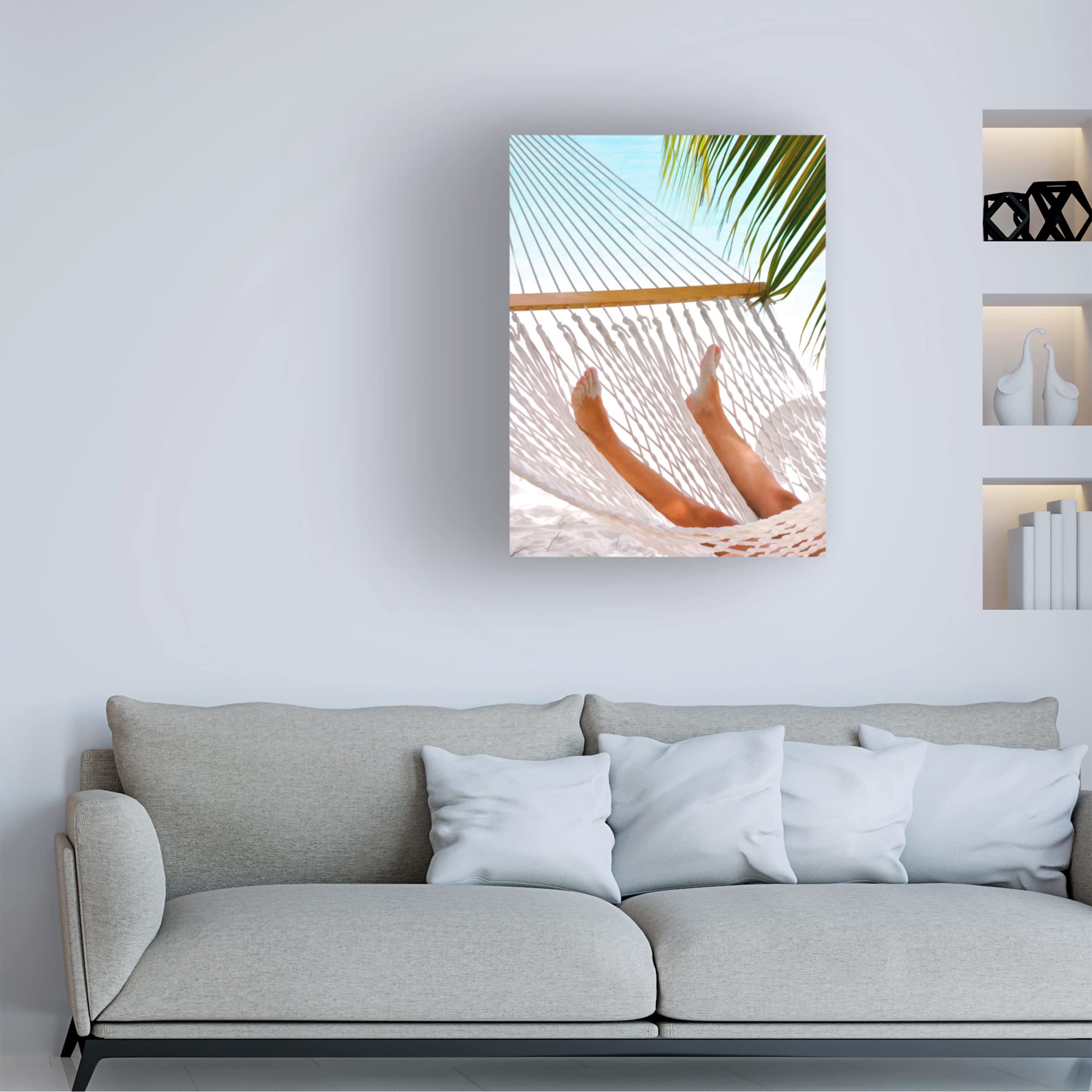 Trademark Fine Art 'Exhale' Canvas Wall Art by Jack Reed - Modern Abstract Painting for Living Room, Bedroom & Office Decor