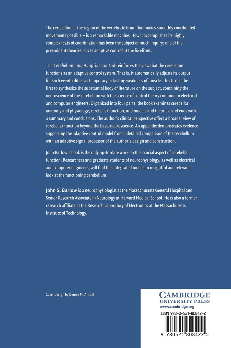 The Cerebellum and Adaptive Control - Neuroscience Research Book for Brain Function Studies | Perfect for Students, Researchers & Medical Professionals