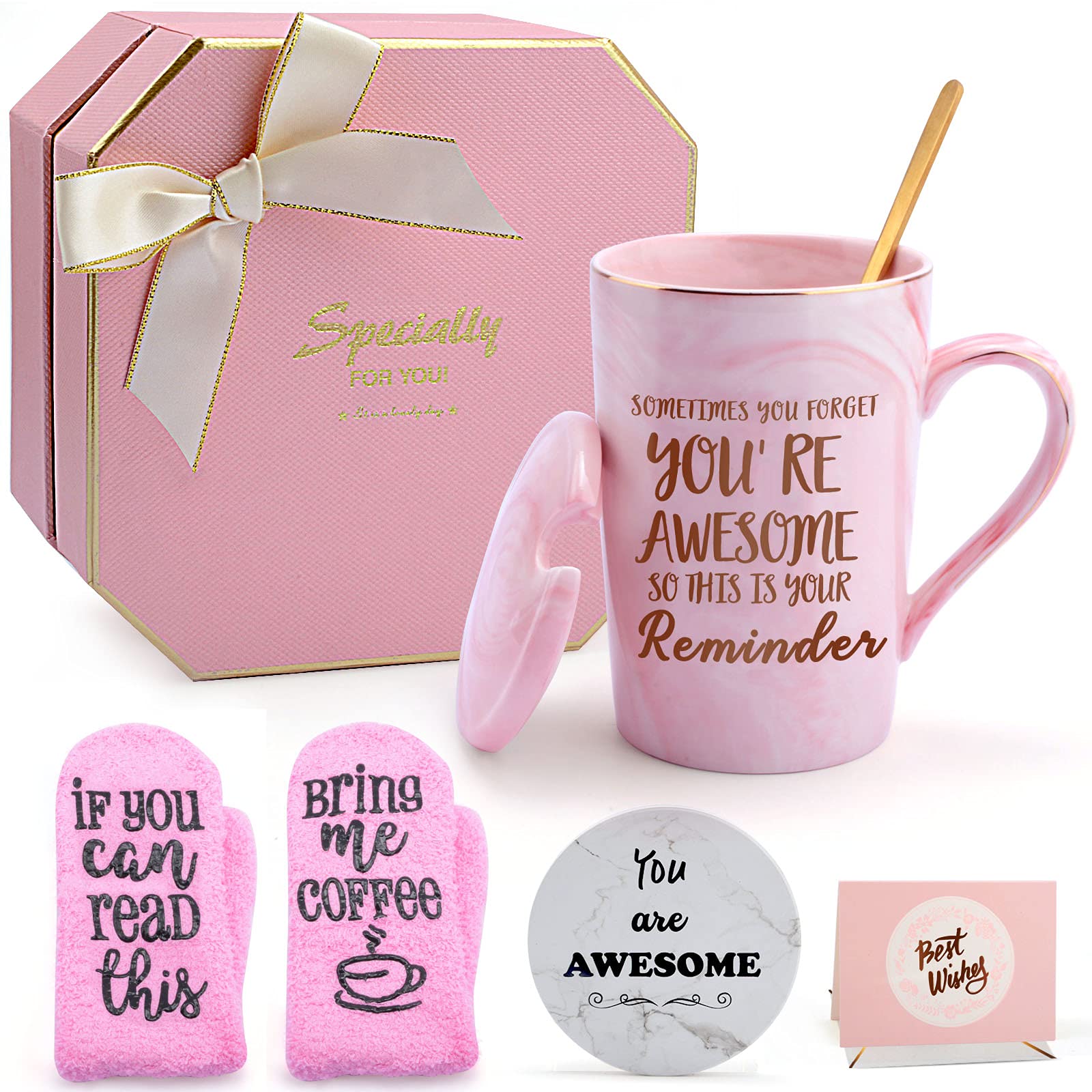 Thank You Gifts for Women - Thoughtful Birthday, Christmas, Graduation & Retirement Presents - Get Well Soon Gift for Best Friend, Sister & Coworker - Teacher Appreciation Present with 'Sometimes You Forget You're Awesome' Message - Perfect for Special Occasions & Daily Encouragement
