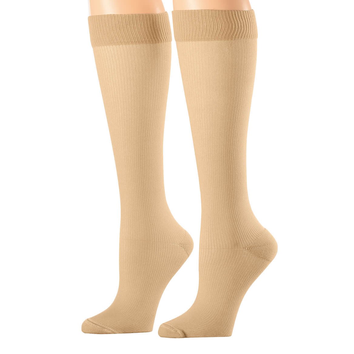 Silver StepsTM 8-15 mmHg Compression Socks for Women & Men - X-Large Tan - Improve Circulation, Reduce Swelling & Fatigue - Perfect for Travel, Running, Nursing & Everyday Comfort