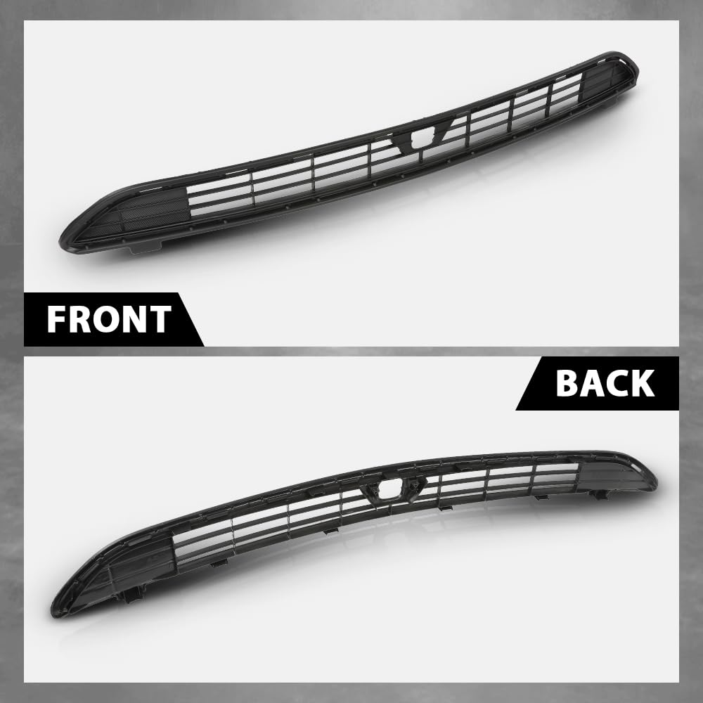 G-PLUS Front Bumper Center Grille with Camera Option for 2016-2018 Toyota RAV4 XLE LE | TO1036177 Replacement Part | Perfect for Off-Roading & Daily Commuting