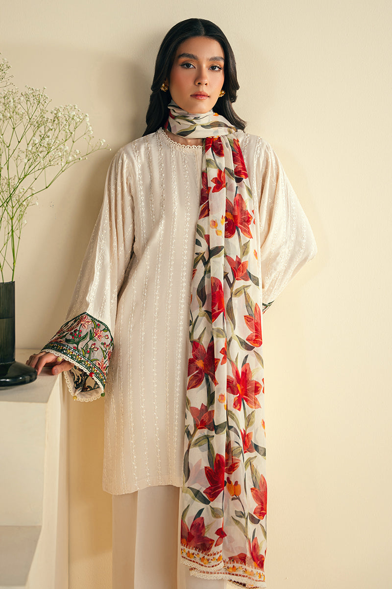 Lustrous Petal 2-Piece Set (Shirt & Dupatta) - Elegant Indian Ethnic Wear for Women, Perfect for Weddings, Festivals & Special Occasions