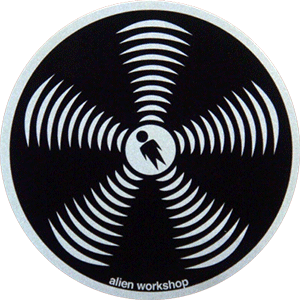Alien Workshop Sonic Decal Single - Premium Skateboard Sticker for Decoration & Customization - Perfect for Skateboards, Laptops, Helmets & DIY Projects