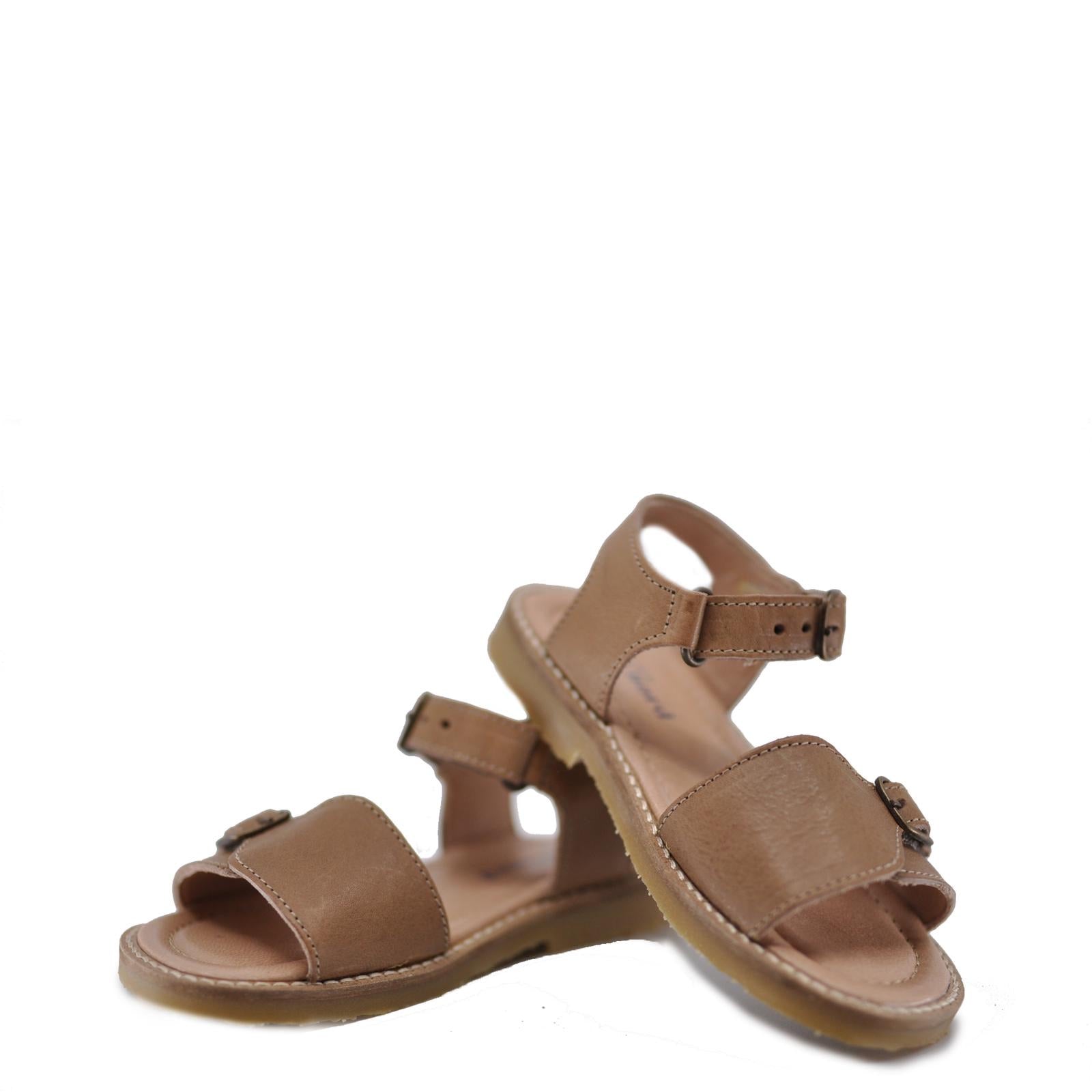 Petit Nord Women's Latte Velcro Sandals - Comfortable Slip-On Casual Shoes for Walking, Beach & Summer Outfits