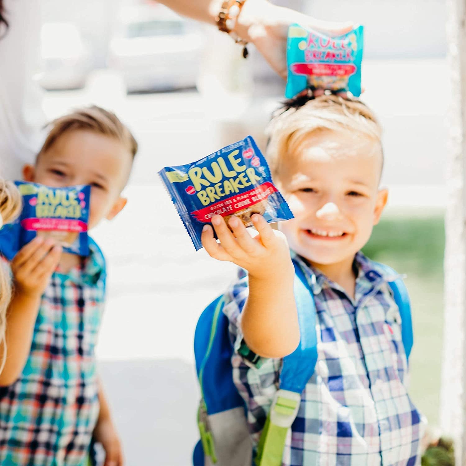 Rule Breaker Snacks Brownie Blondie Variety Pack - Vegan, Gluten-Free, Nut-Free, Top 11 Allergen-Free Healthy Desserts | Perfect for School Lunches, Office Snacks & Allergy-Friendly Treats