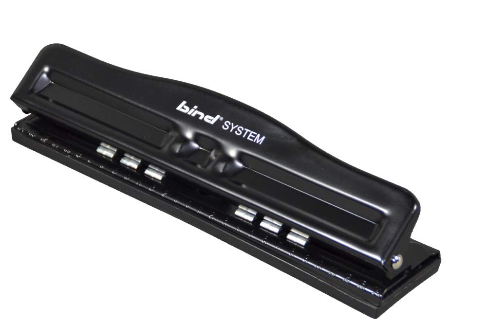 A4 Hole Punch for Binders & Planners - 6x6x28.5cm Timer Hole Punch System - Perfect for Office, School & Home Organization