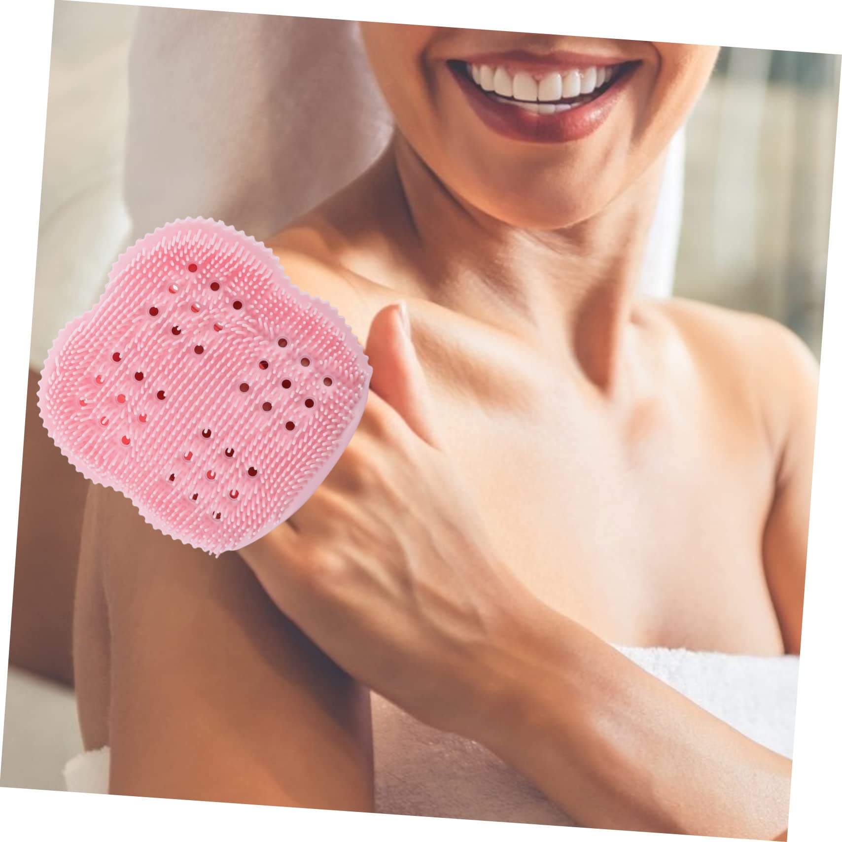 FRCOLOR Silicone Scalp Massage Brush for Kids - Gentle Hair Cleaning & Exfoliating Body Scrubber - Bath & Shower Spa Tool for Children's Sensitive Skin - Perfect for Bath Time, Baby Care & Relaxing Scalp Massage