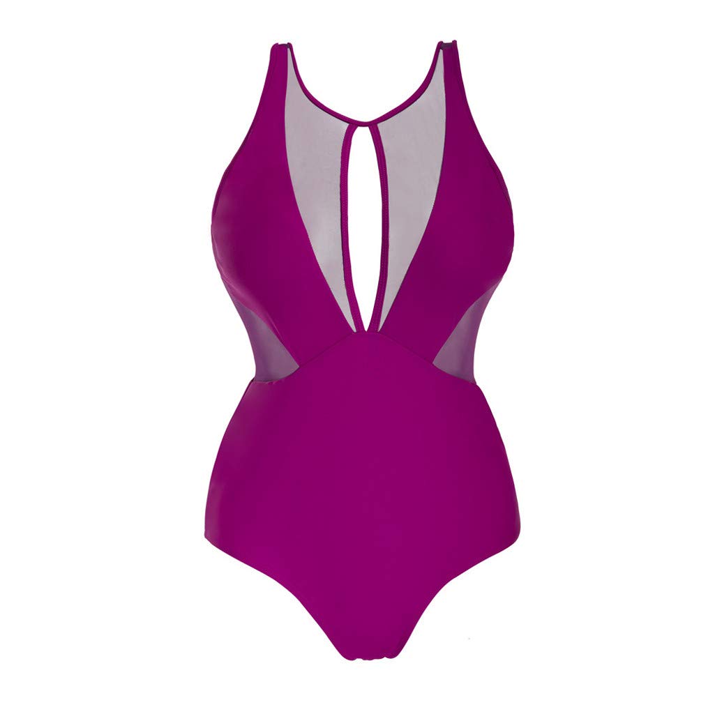 HHmei Women's One Shoulder Asymmetrical One Piece Swimsuit - Sexy Cross Strap Bathing Suit for Beach, Pool & Summer Vacation