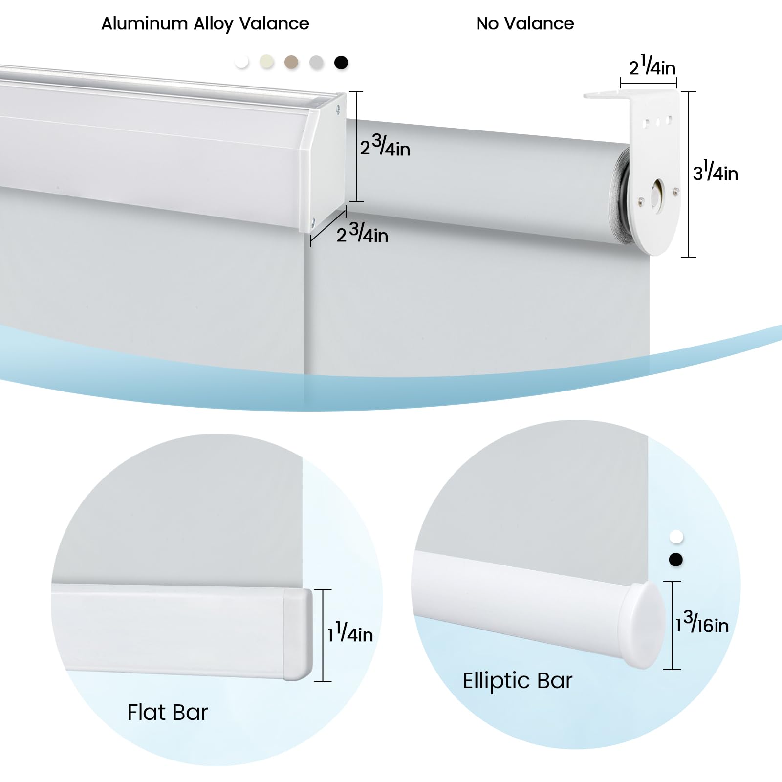 Smart Motorized Roller Shades with Remote - Blackout Cordless Electric Window Blinds, Alexa-Compatible & Free Stop Feature for Home Office (Vinyl Light Grey) - Perfect for Bedrooms, Living Rooms & Home Theater Light Control