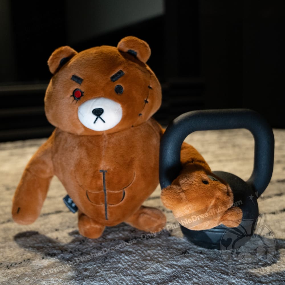 Plushie Dreadfuls Bearfisted Ripped Bear Stuffed Animal Toy - Cute Huggable Plush for Kids, Gift for Bear Lovers, Perfect for Bedroom Decor & Comfort