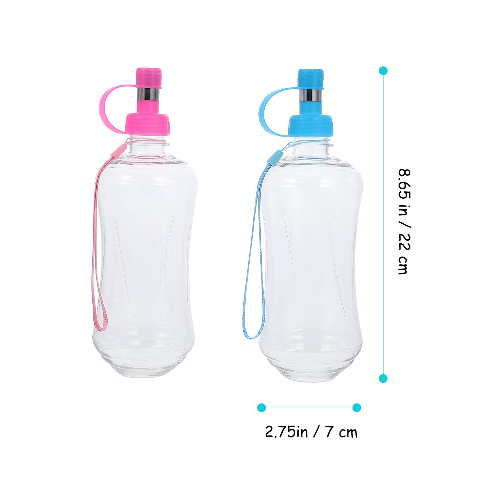 2 Pack Portable Pet Water Bottle with Drinking Spout - Leakproof Travel Dog Water Dispenser for Small Animals, Cats & Dogs - Ideal for Hiking, Walking, Camping & Outdoor Adventures