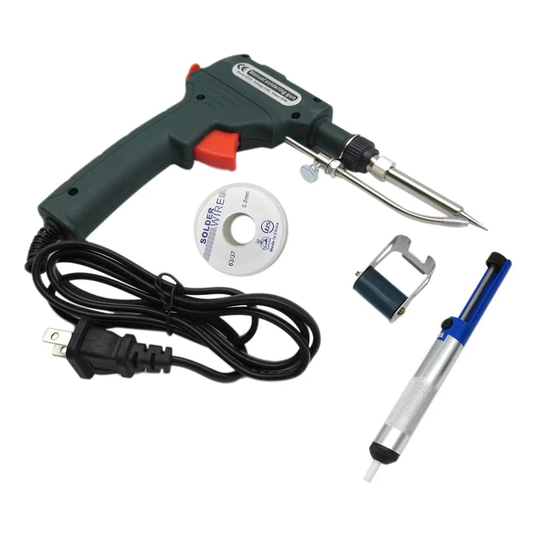 60W Adjustable Temperature Electric Soldering Iron Kit with Stand - 110V Welding Tool for DIY Electronics, Jewelry Making & Home Repairs | Perfect for Circuit Boards, Wires & Small Metal Projects