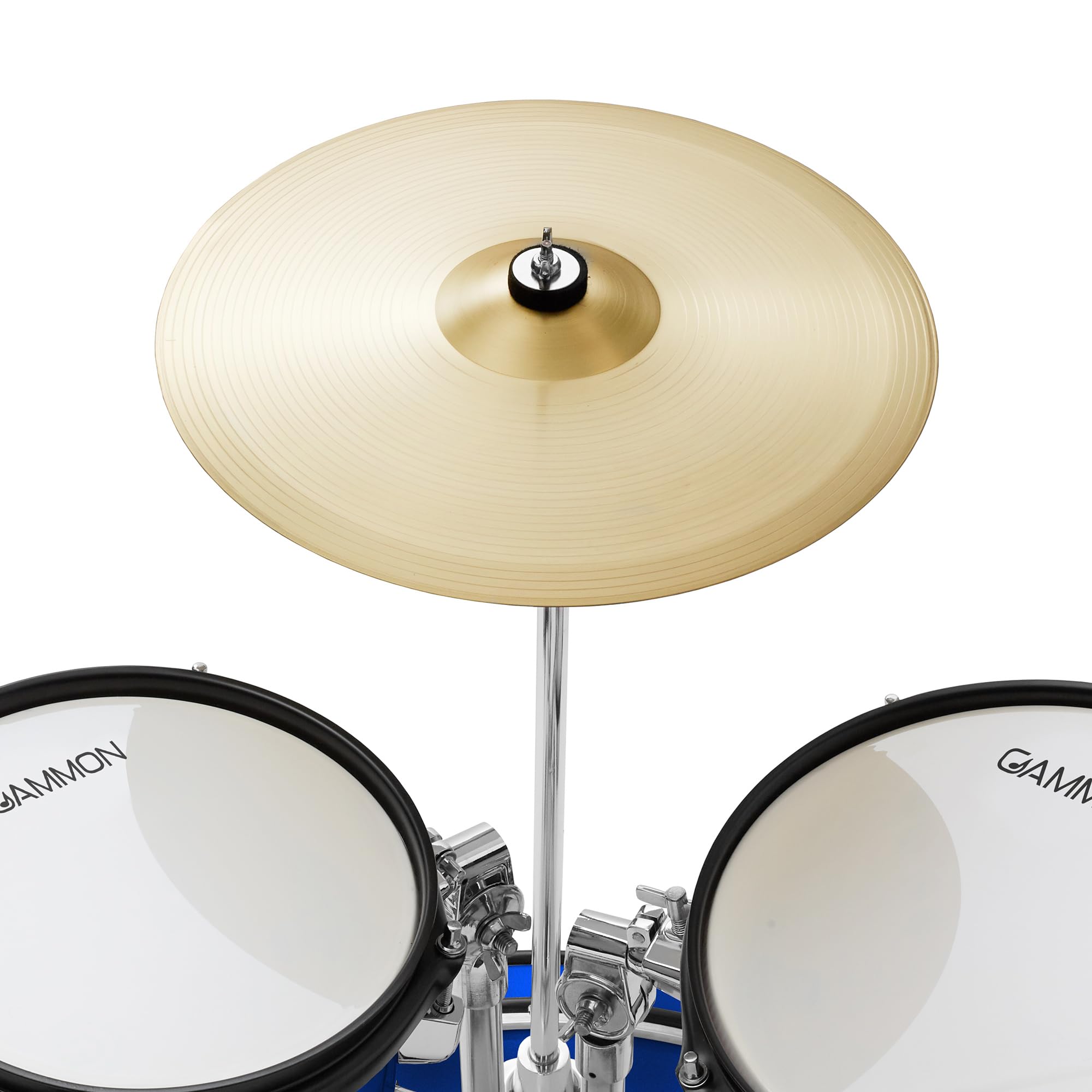 5-Piece Junior Starter Drum Kit with Cymbals, Hardware, Drum Sticks & Throne - Blue | Complete Kids Drum Set for Beginners | Perfect for Home Practice, Music Lessons & Birthday Gifts