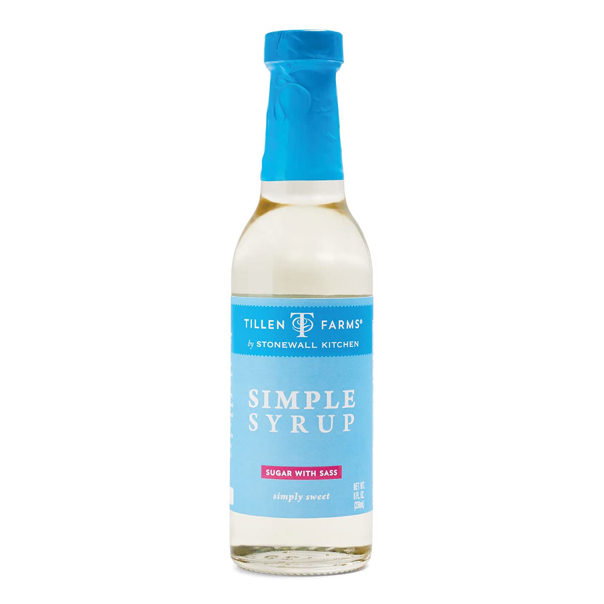 Tillen Farms Simple Syrup - 8 oz Bottle | Premium Cocktail Mixer for Mojitos, Lemonades & Coffee | Perfect for Home Bars & Cafes