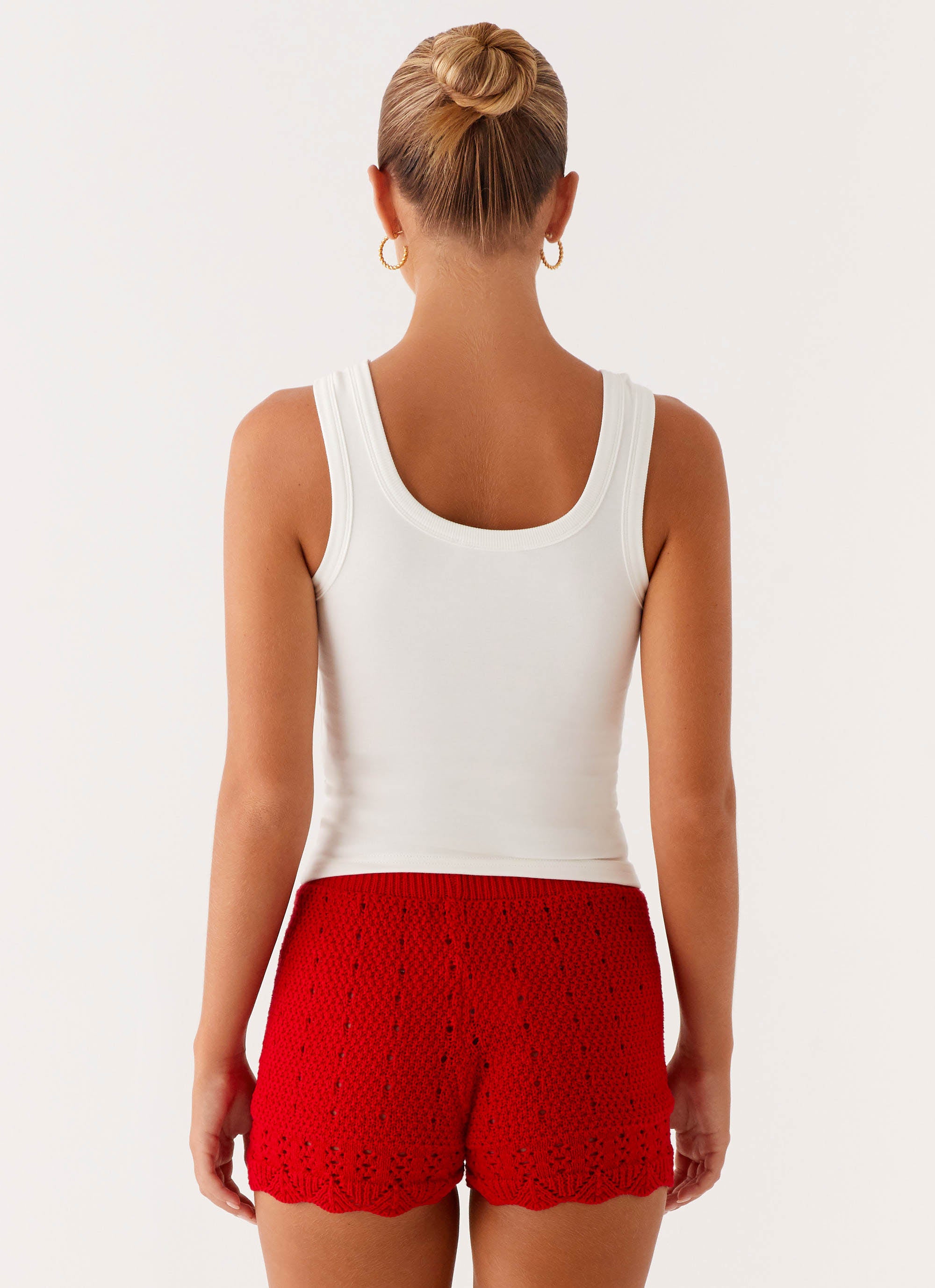 Avalita Women's Ivory Tank Top - Soft Breathable Casual Sleeveless Shirt for Summer, Workout, Yoga & Everyday Wear