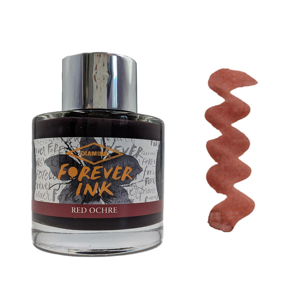 Diamine Forever Ink - Permanent Pigment Fountain Pen Ink, 50ml Bottle - Ideal for Calligraphy, Journaling & Professional Writing