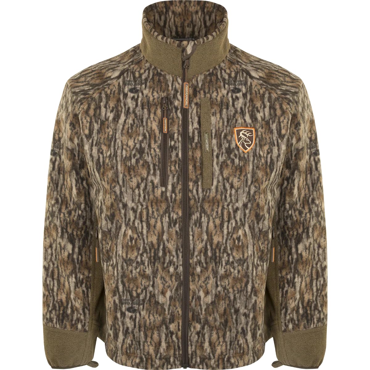 Drake Waterfowl Men's Windproof Layering Jacket with Agion Active Technology - XL Size in Mossy Oak Bottomland Camo - Perfect for Hunting, Outdoor Adventures & Cold Weather Activities