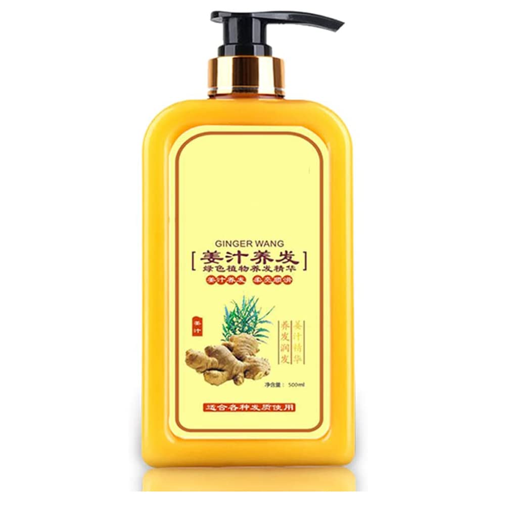 Ginaday Instant Ginger Hair Regrowth Shampoo for Women & Men - Natural Anti Hair Loss Treatment with Ginger Extract - Promotes Thicker, Stronger Hair Growth - Perfect for Daily Hair Care Routine & Scalp Health