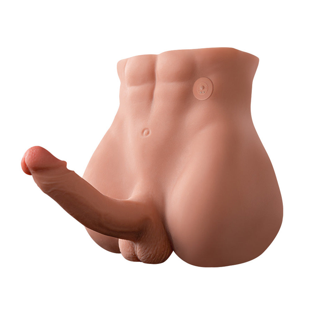 Realistic Male Sex Doll with Thrusting Vibrating Dildo & Anal Opening - Lifelike Adult Toy for Women & Couples - Perfect for Solo Pleasure, Roleplay & Spicing Up Relationships