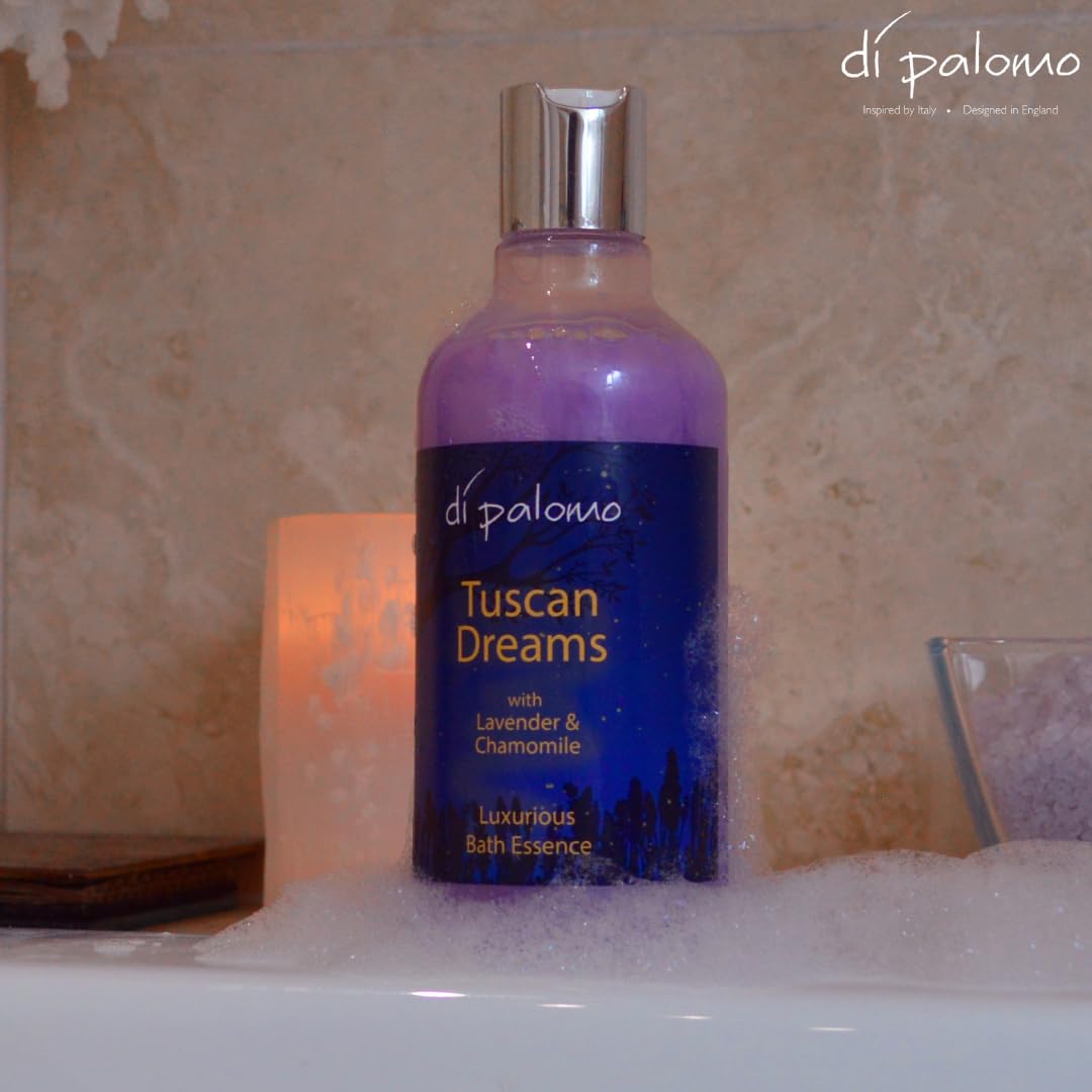 Di Palomo Vegan Tuscan Dreams Bath Essence 300ml - Foaming Bubble Bath & Luxury Shower Gel with Nourishing Skin Care | Bath & Body Wash Gift Set for Women | Perfect for Spa Nights, Relaxation & Self-Care Moments