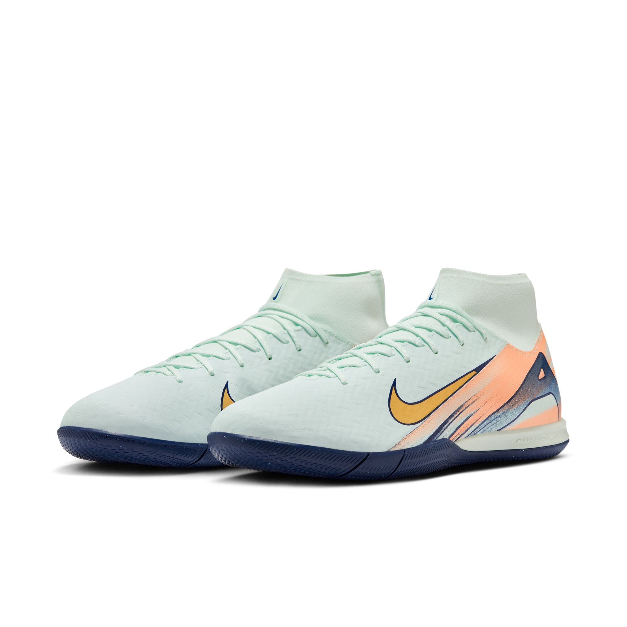 Nike Mercurial Superfly 10 Academy IC Indoor Soccer Shoes for Men - Lightweight Football Cleats in Barely Green | Perfect for Indoor Training, Futsal & Gym Sessions