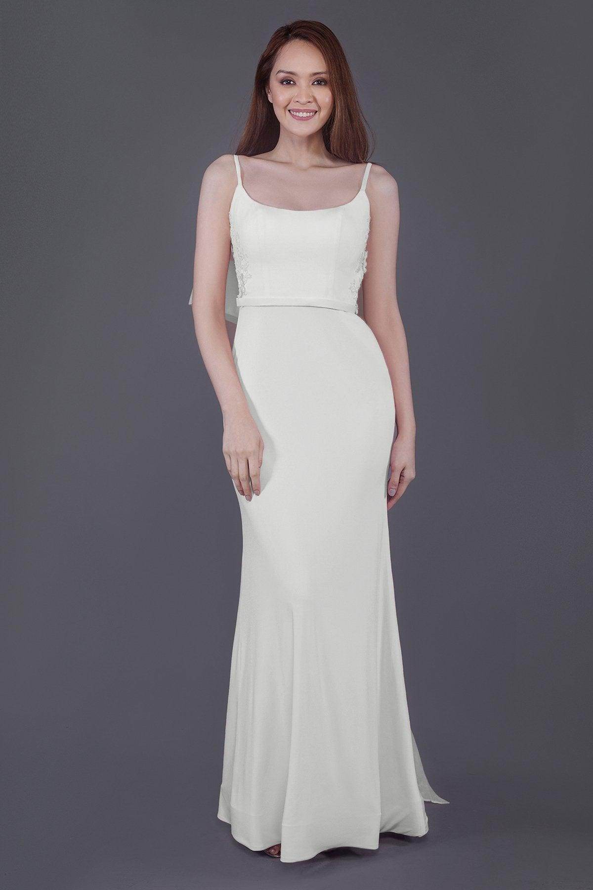 Elegant Mermaid Floor Length Knitted Fabric Bridesmaid Dress PR3594 - Perfect for Weddings, Formal Events & Special Occasions