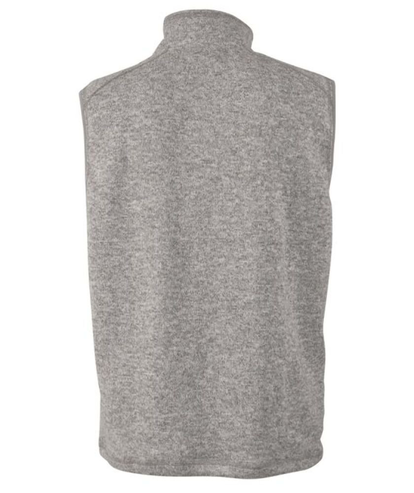 Charles River Apparel Men's Pacific Heathered Sweater Fleece Vest - Lightweight Warm Layering for Outdoor Hiking, Camping & Casual Wear