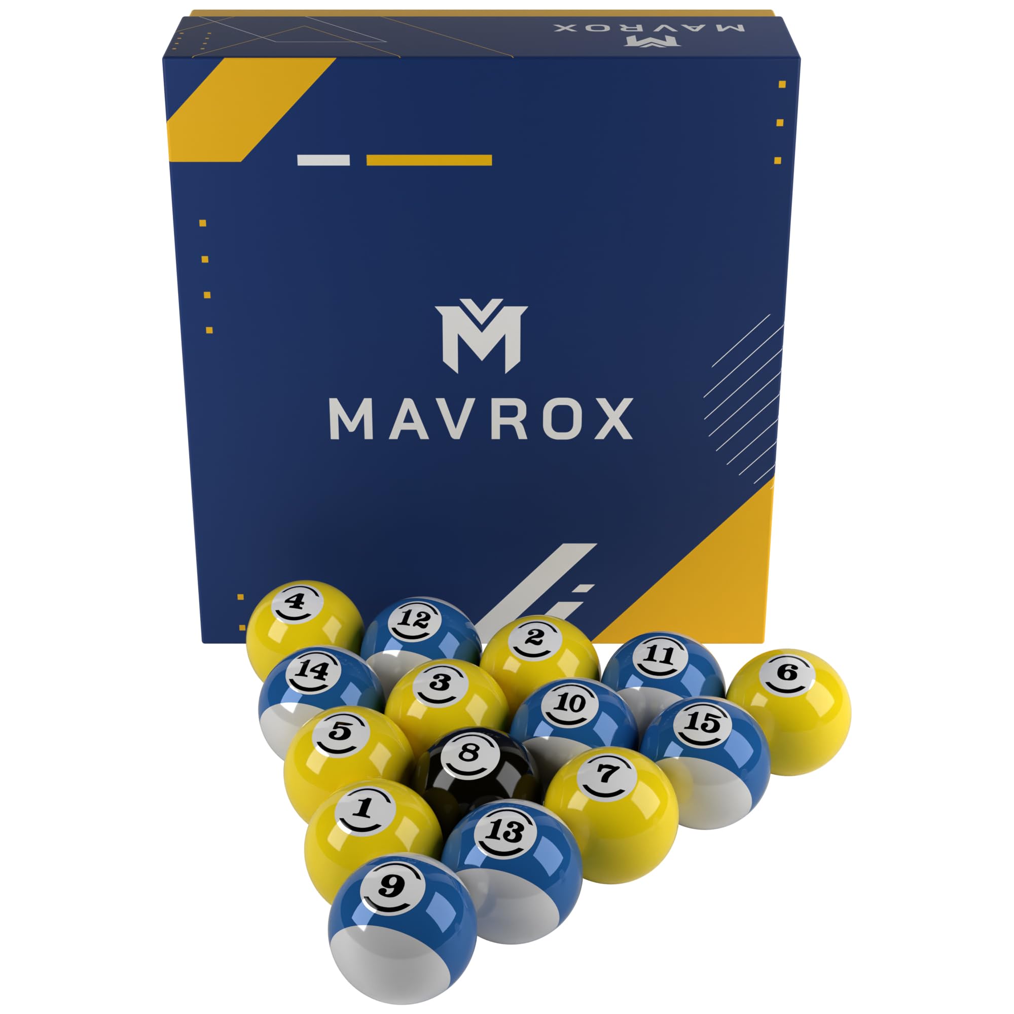 Premium 16-Piece Billiard Balls Set - Regulation 2 ¼