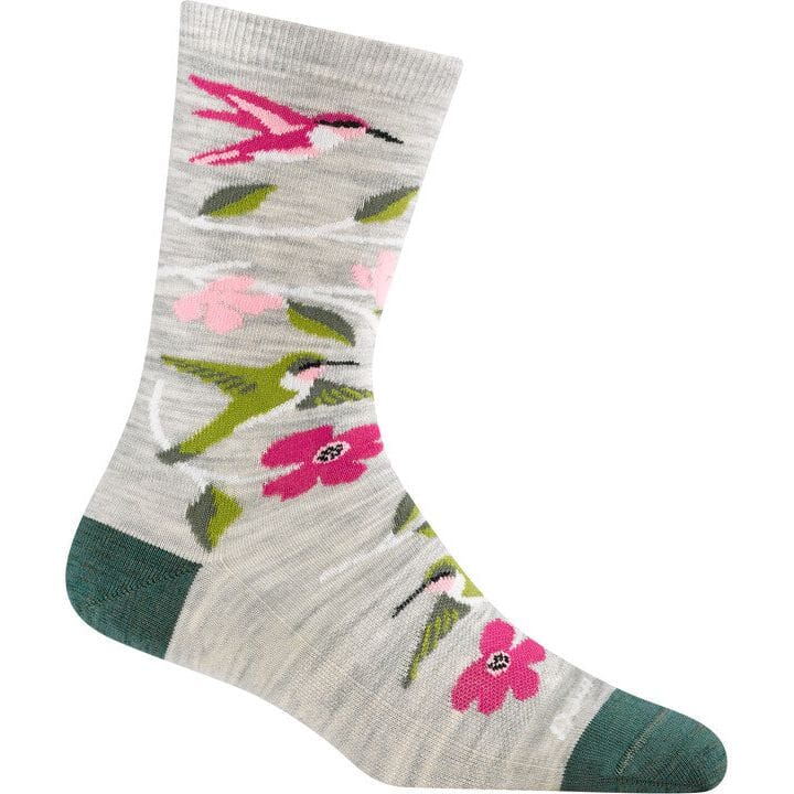 Darn Tough Birds of a Feather Crew Lightweight Lifestyle Socks for Women - Comfortable Hiking, Travel & Everyday Wear