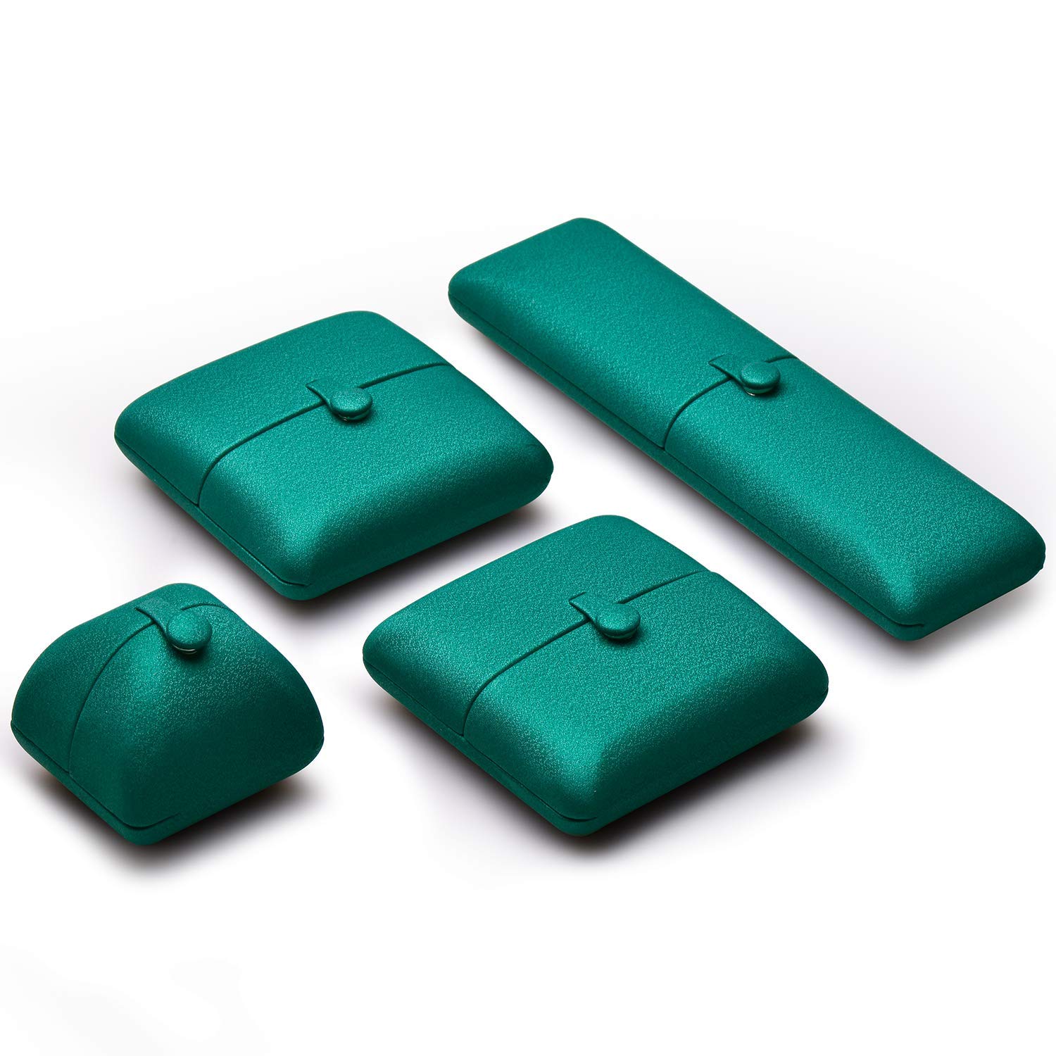 Premium Green Leather Jewelry Box for Necklaces & Earrings - Double Use Gift Storage Box for Women | Perfect for Travel, Home Organization & Stylish Display