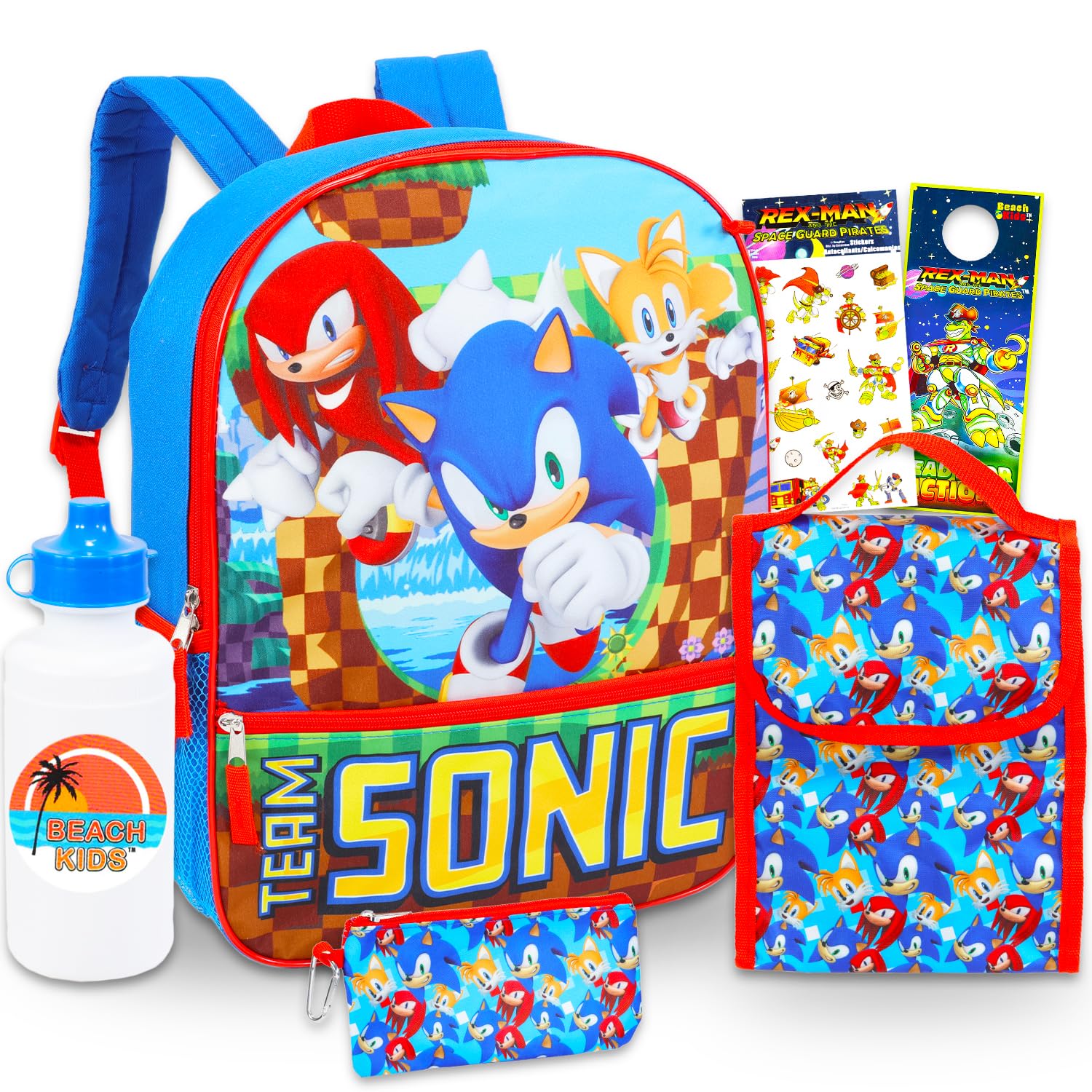Sonic the Hedgehog Backpack Set for Kids - 16