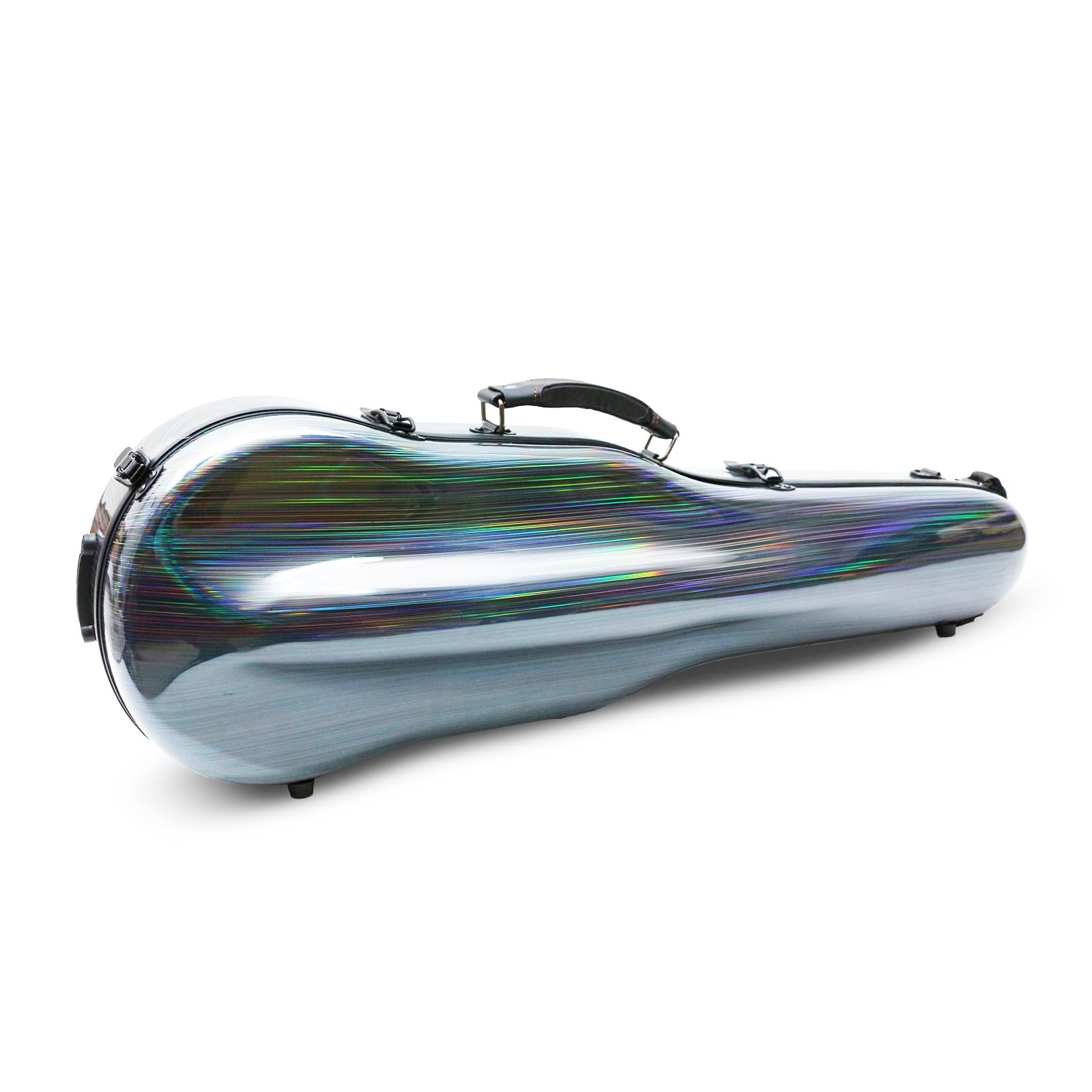 Premium Carbon Fiber Violin Case 4/4 Full Size - Lightweight & Durable Protection with Colorful Back Strap | Perfect for Professional Musicians & Travel