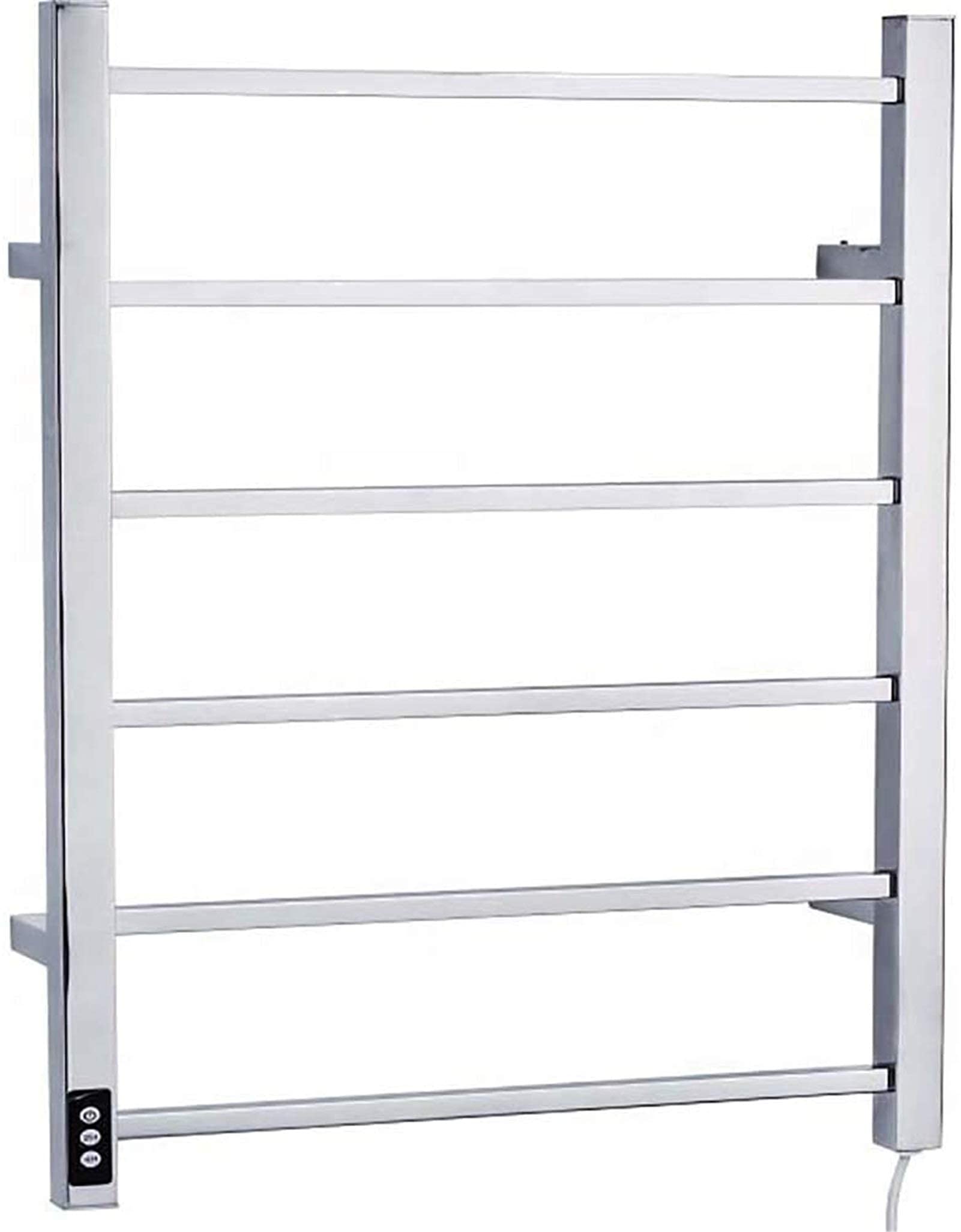 Stainless Steel Electric Heated Towel Warmer Rack - IP56 Waterproof Wall-Mounted Towel Rail for Bathroom & Sauna | Fast Heating Towel Drying Bar | Perfect for Spa, Luxury Hotels, and Home Bathrooms (Plug-in)