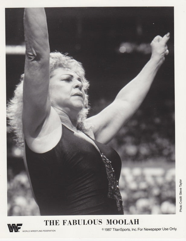 1987 Fabulous Moolah WWE Wrestling Collectible - Vintage Wrestling Memorabilia for Fans & Collectors | Perfect for Display, Gifts & Wrestling Enthusiasts