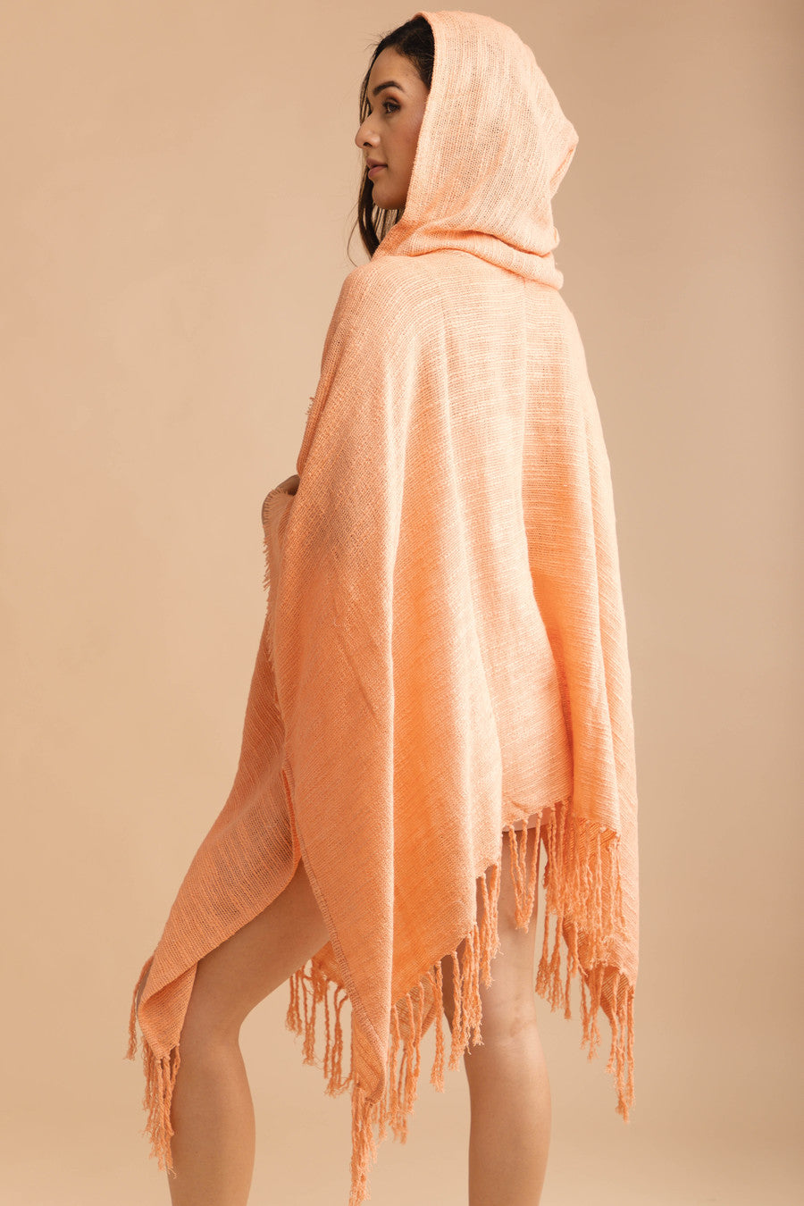 Lightweight Cotton Fringed Kimono Cover Up - Beachwear, Poolside, Summer Vacation & Boho Fashion Outfit