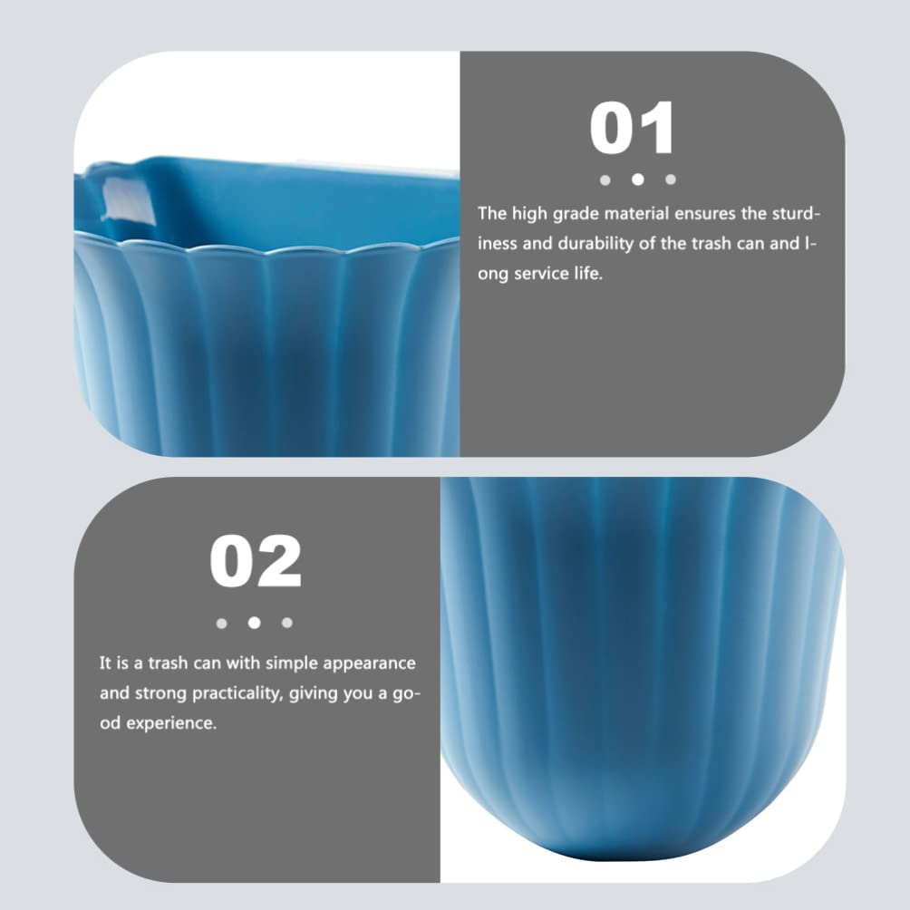 DOITOOL 4pcs Multi-Color Mini Hanging Trash Can for Kitchen Cabinet Door - Compact Garbage Bin for Home, Office, and RV Use