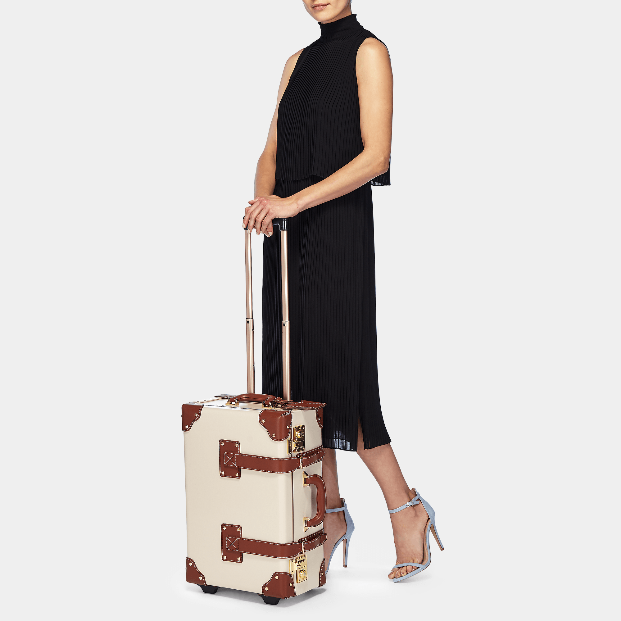 The Diplomat Cream Carry-On Luggage - Lightweight Spinner Suitcase for Travel, Business & Weekend Getaways | Durable & Stylish 20