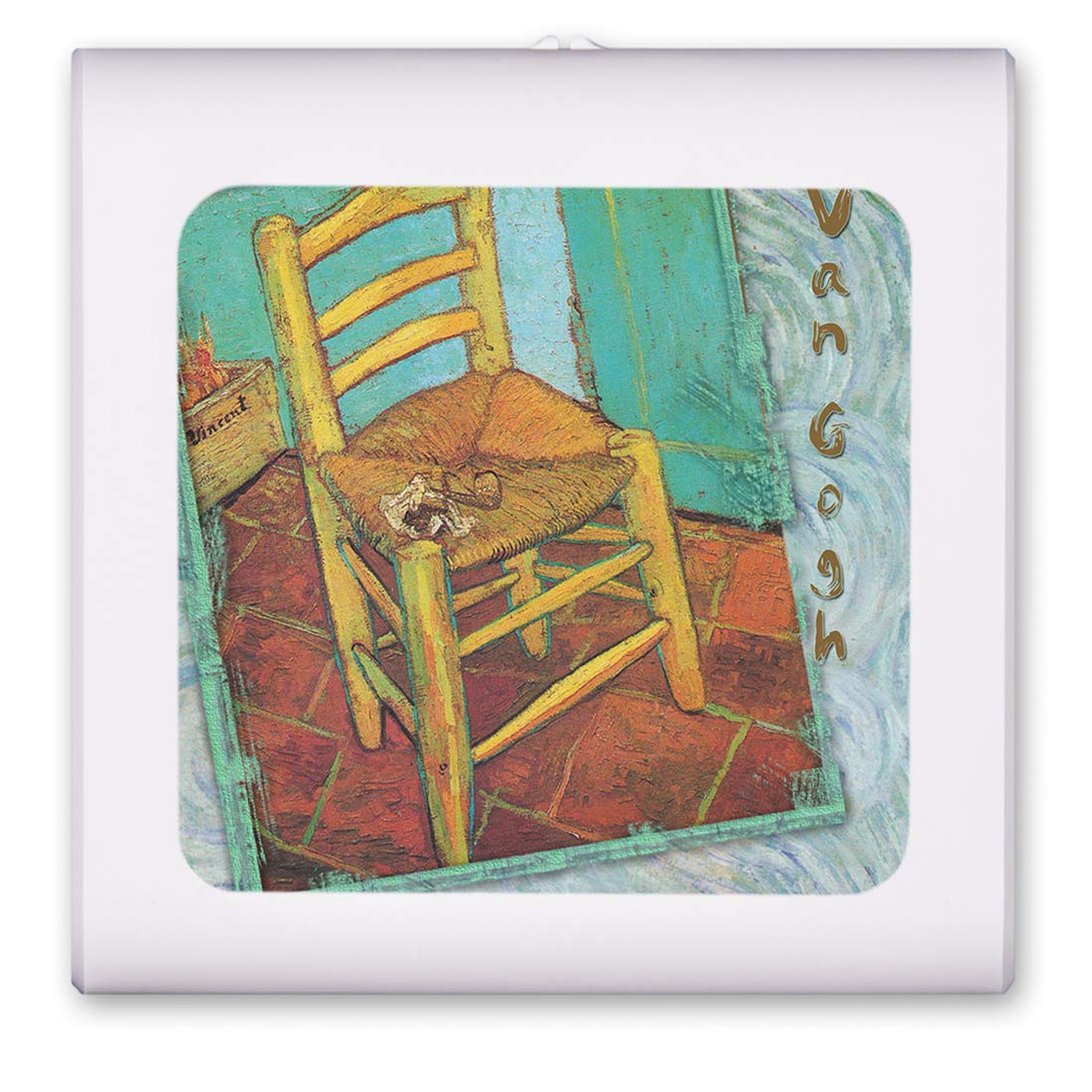 Dimmable LED Night Light with Auto On/Off Sensor, Adjustable Brightness & Warm White Light - Perfect for Bathroom, Hallway, Nursery & Bedroom - Van Gogh Inspired Vincent's Chair Design - Ideal for Nighttime Safety & Comfort