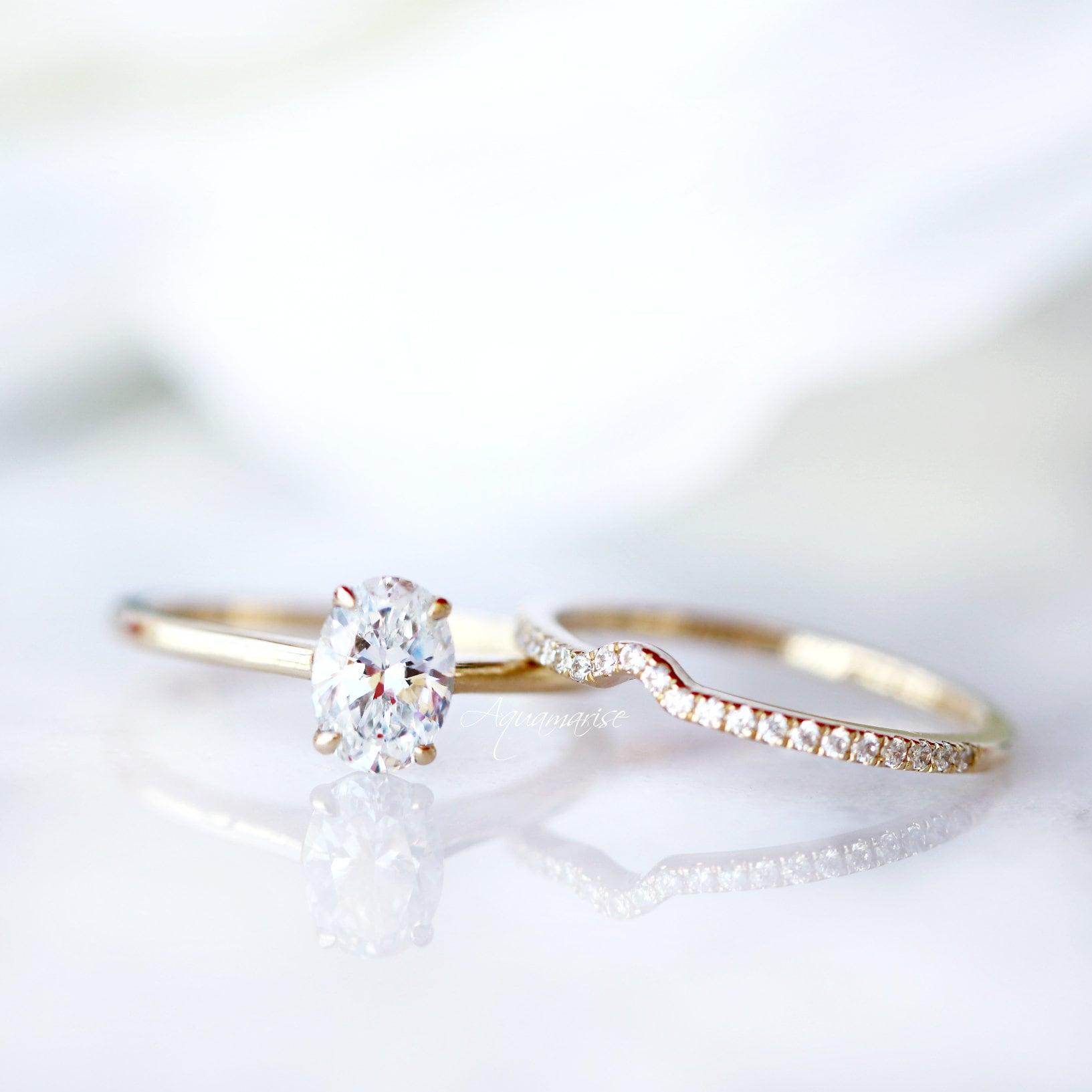IGI Certified Lab Grown Diamond Engagement Ring - 14K Solid Yellow Gold Wedding Band for Women | Perfect for Proposals, Anniversaries & Bridal Jewelry